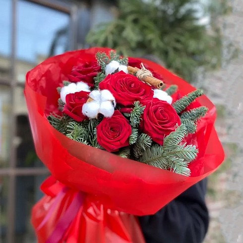 Букет цветов "Новогодний букет Сказка"
